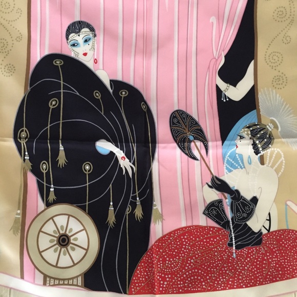 Erte. Scarf “A Night at the Opera” 100/% silk - Picture 8 of 8